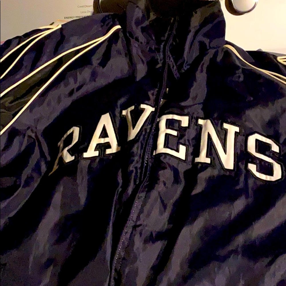 Never worn Brand New Ravens Jacket reversible coat